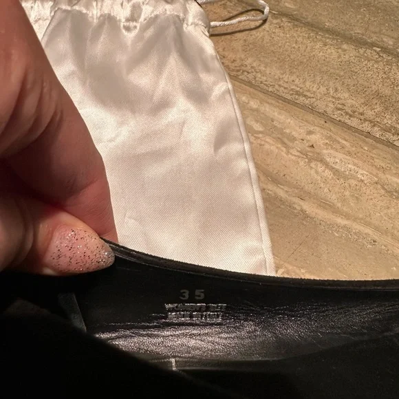 Roger Vivier Suede Metallic Ballet Flats in Black and Ombré Size 35 - Picture 6 of 7